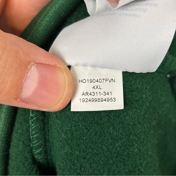 Men’s Air JORDAN Green Hoodie Sweatshirt Size 4XL - Picture 7 of 7